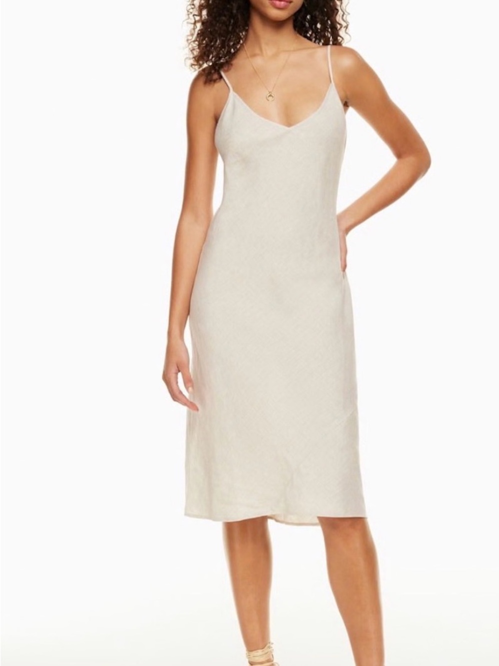 Aritiza Wilfred slip dress 100% organic linen
